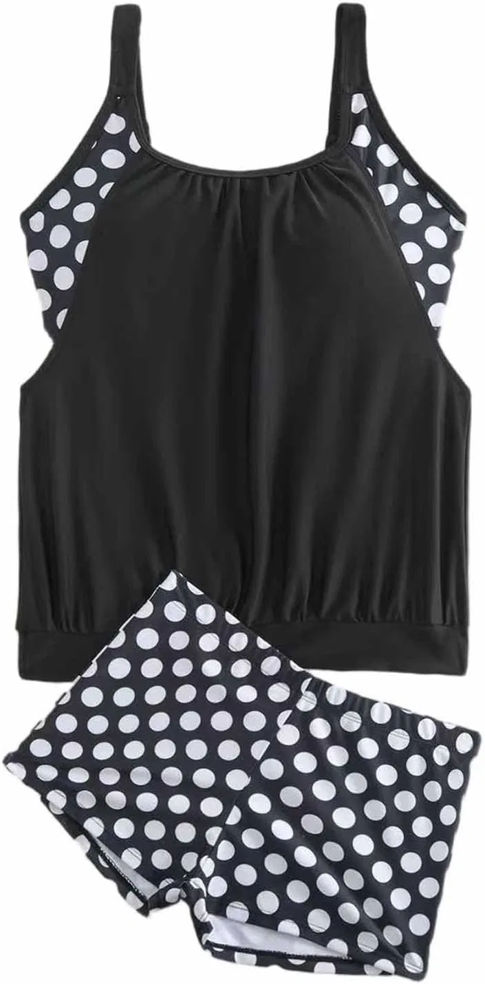 Женский танкини с шортами Athletic, Black