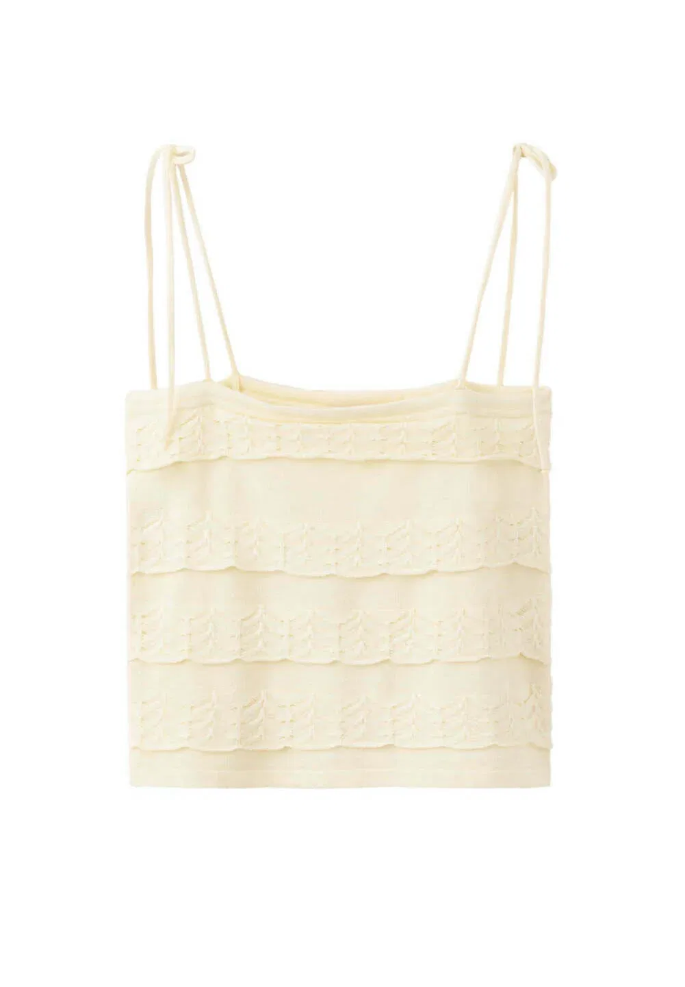 Подростковый - топ Mango Kids, Light Yellow — фото 4