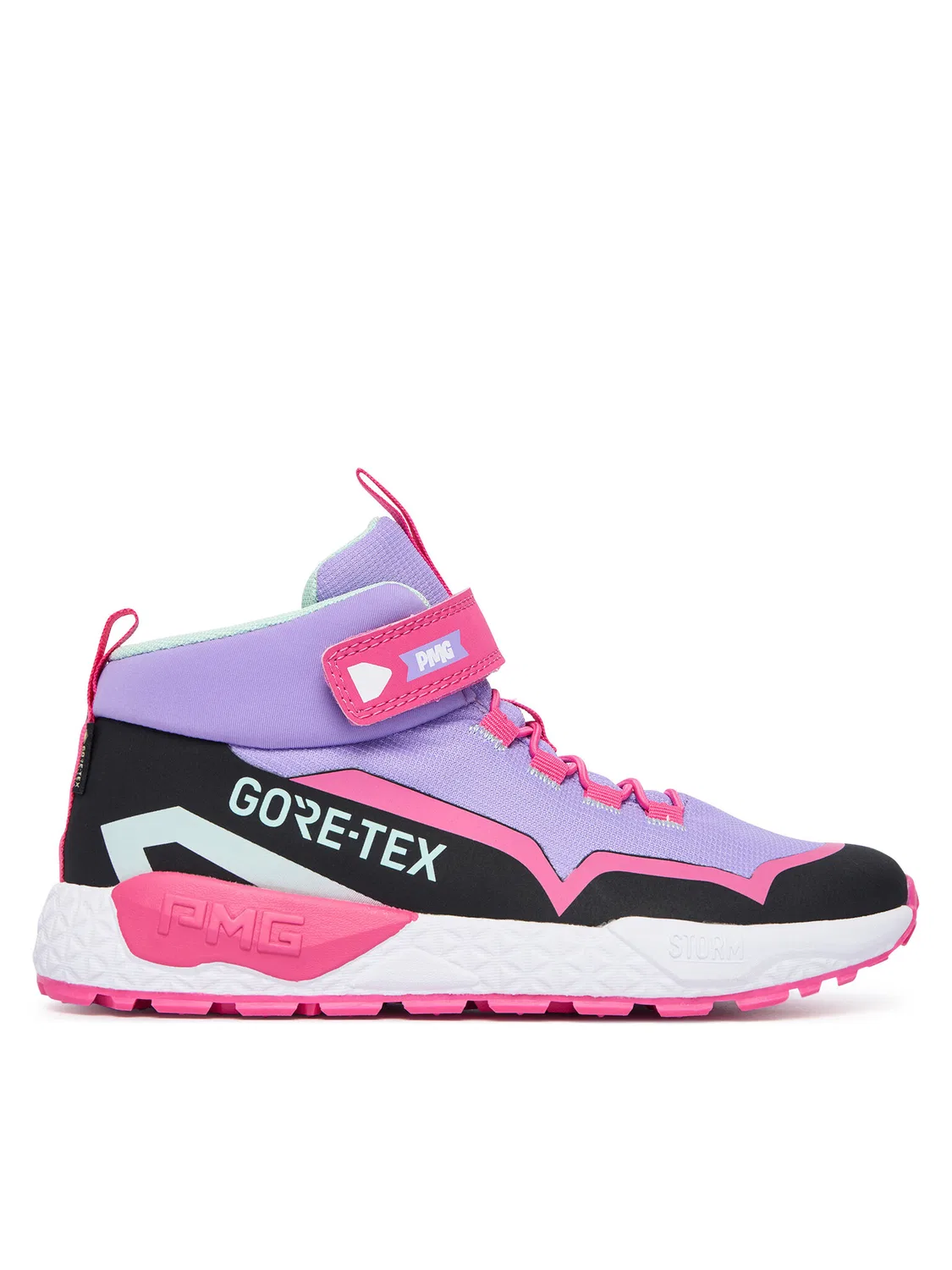 Ботинки на шнуровке для девочки GORE-TEX Primigi, фиолетовый