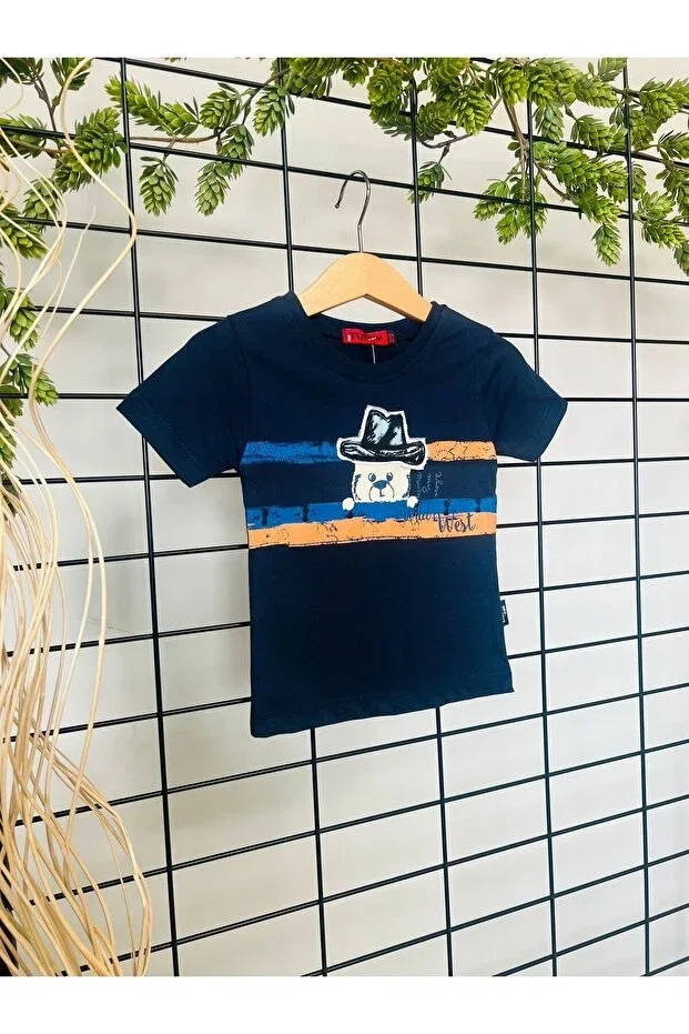 Детская футболка с принтом для мальчиков Tuffy boy Bebek Perisi, Navy Blue