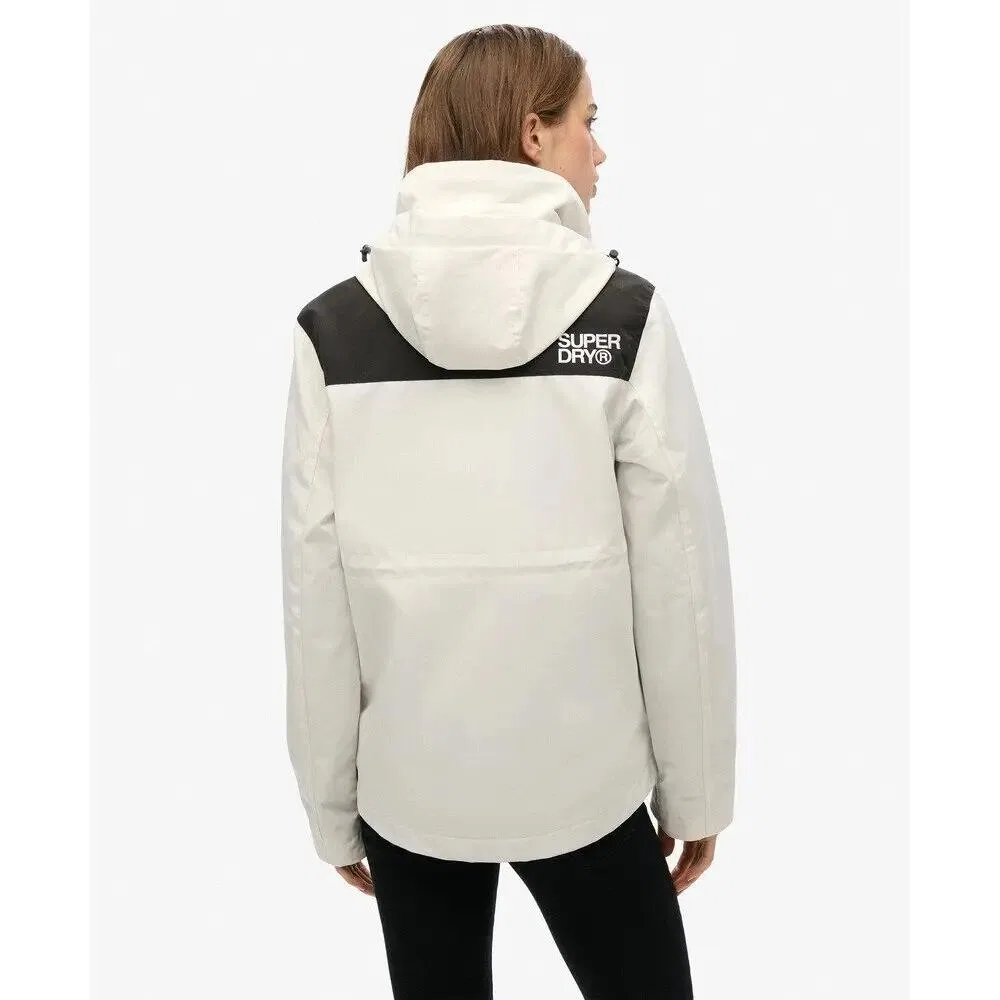 Женская ветровка Superdry Ultimate, Weiss Baumwollweiss Schwarz — фото 4