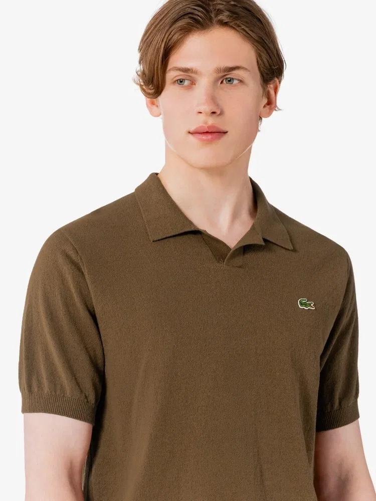 Футболка поло с открытым воротником LACOSTE, Brown — фото 2