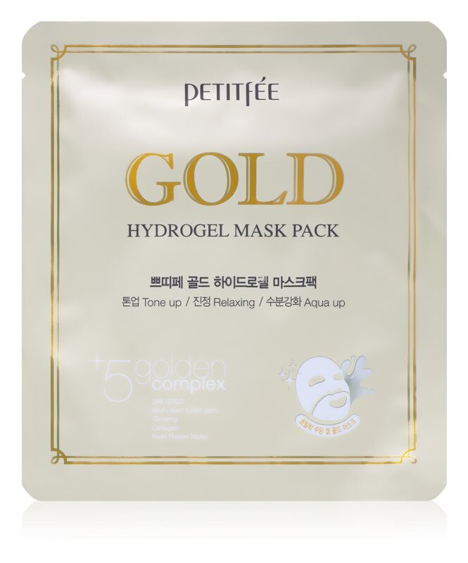 

Интенсивная гидрогелевая маска с 24-каратным золотом Petitfée Gold