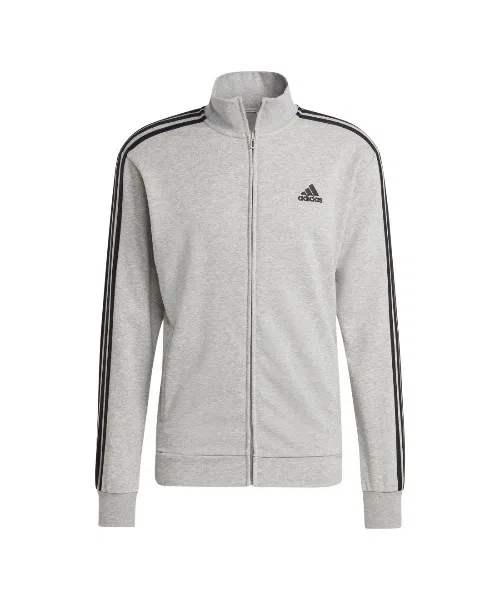 Мужской спортивный костюм с принтом трех полос, из футера Adidas, Navy — фото 4