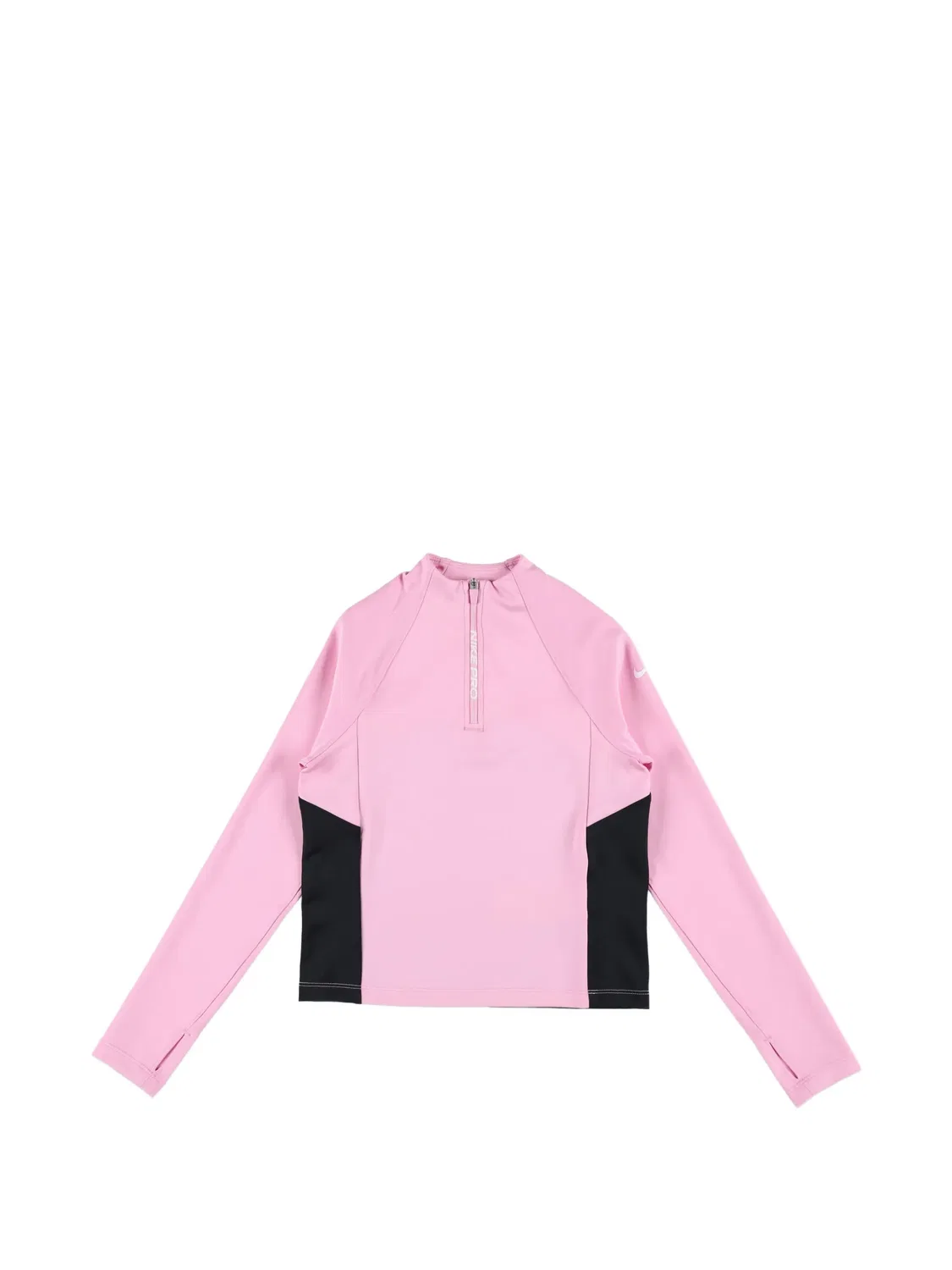 Топ с воротником на молнии Nike Kids, розовый