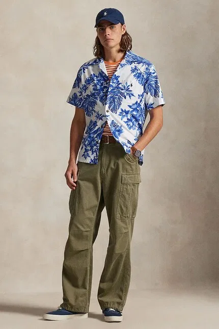 Рубашка из хлопка Polo Ralph Lauren, синий — фото 3