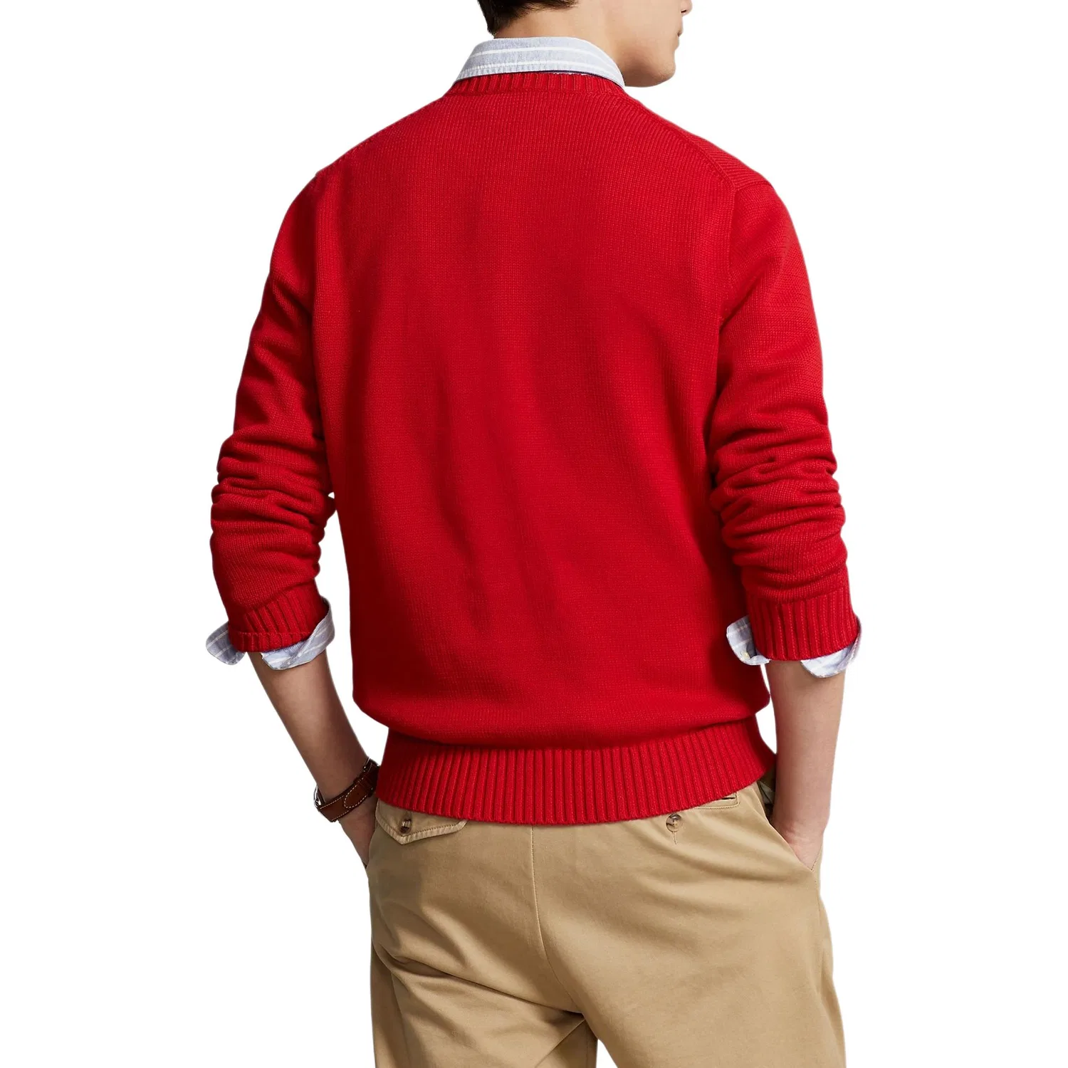 Мужской свитшот с круглым вырезом Polo Ralph Lauren, Red — фото 4