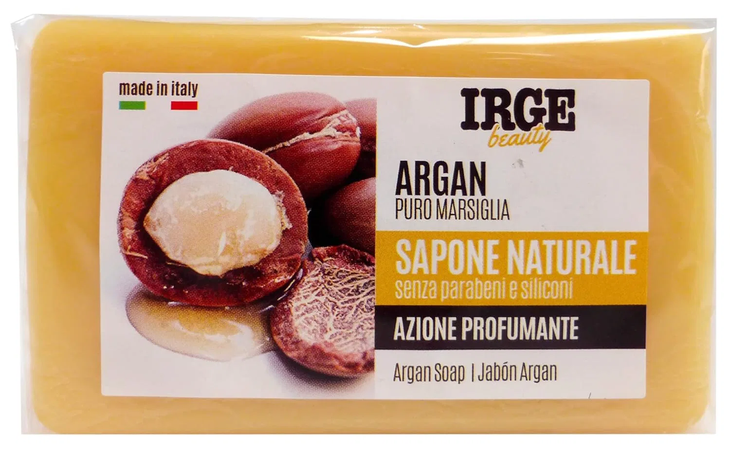 Мыло твердое Marseille Argan IRGE, 125 г, Natural