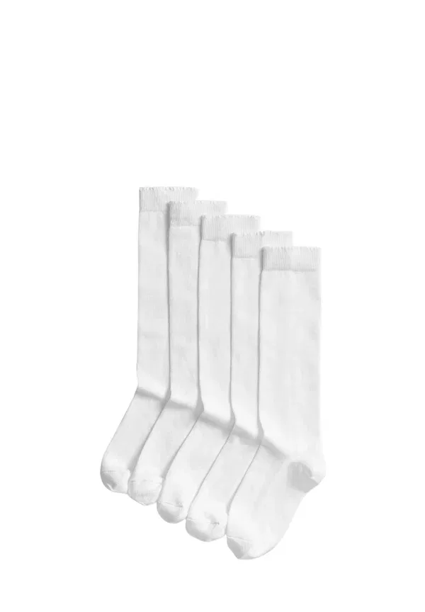 Носки гольфы Knee high socks Marks & Spencer, белый
