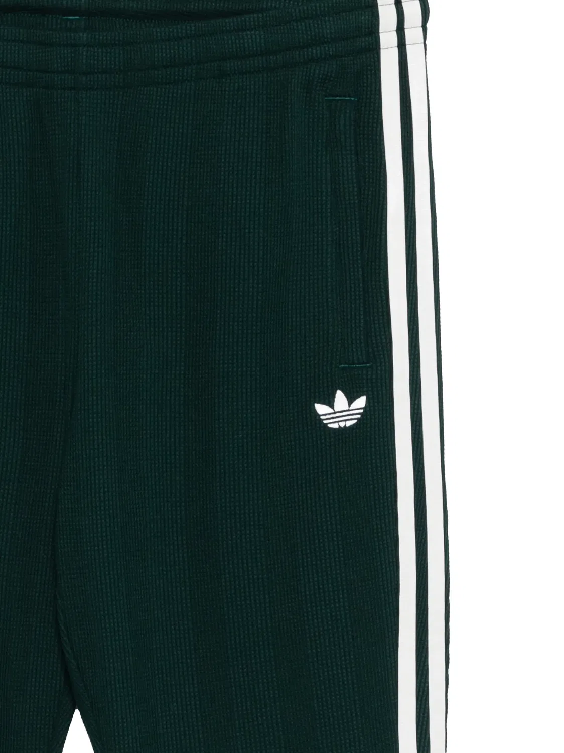 Зеленые брюки с двумя полосками Adidas, зеленый — фото 2