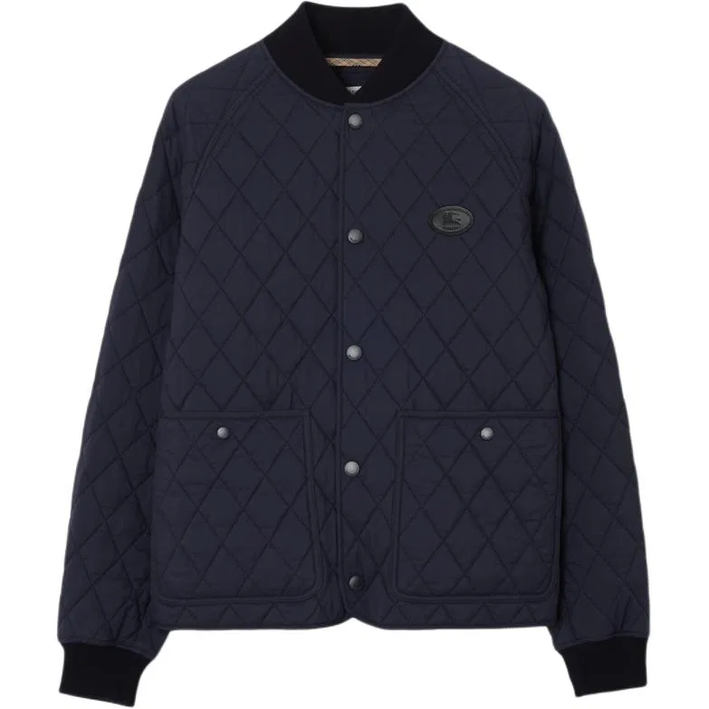 Мужская куртка-пуховик с бейсбольным воротником Marine Blue Burberry