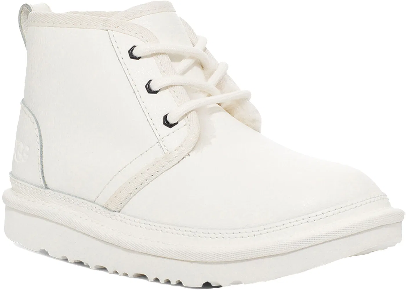 Детские ботинки на шнурках UGG Neumel II Leather Boot, White White Leather — фото 2