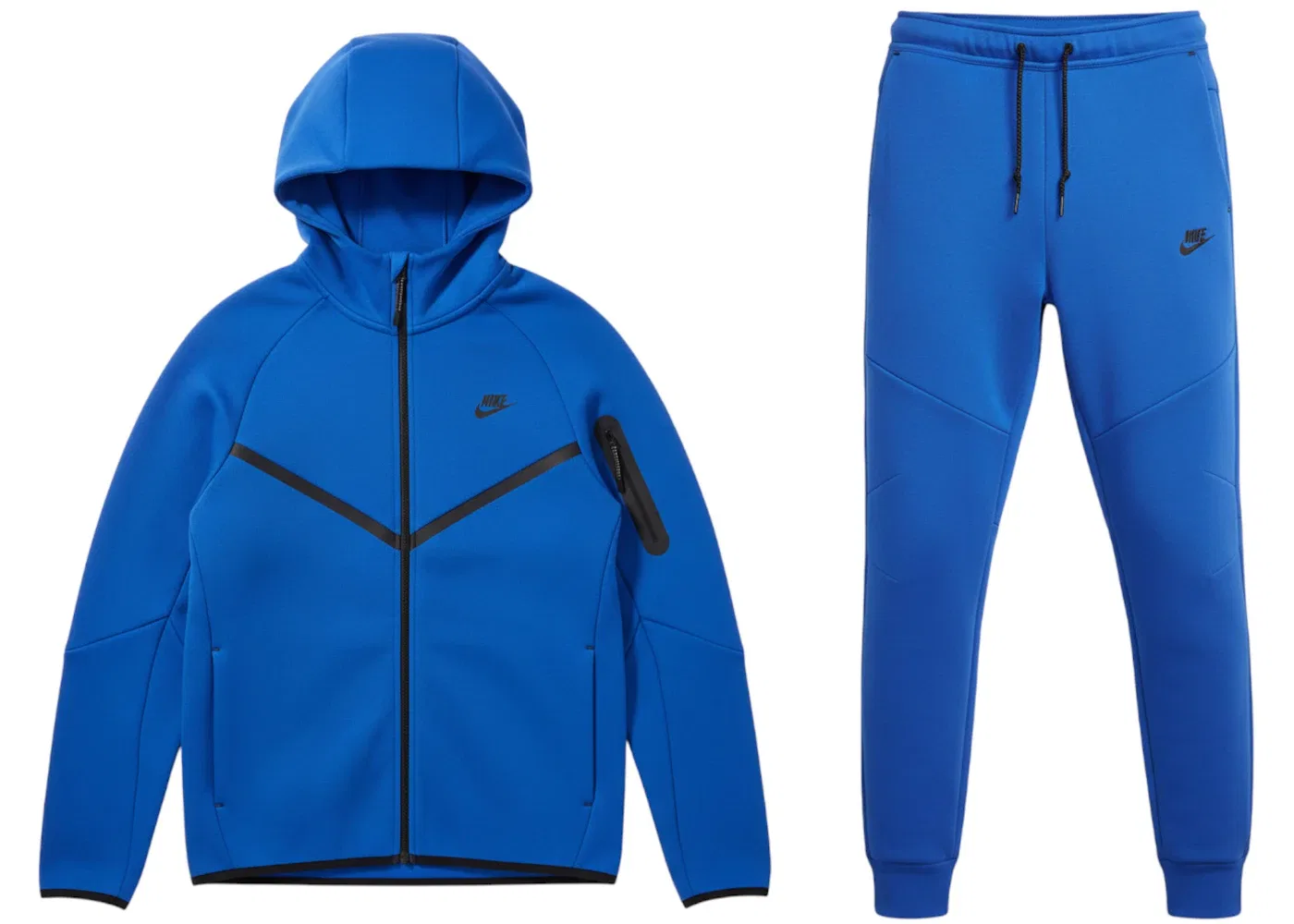 Мужской комплект из футера Tech Fleece Nike Set, Royal Blue/Black