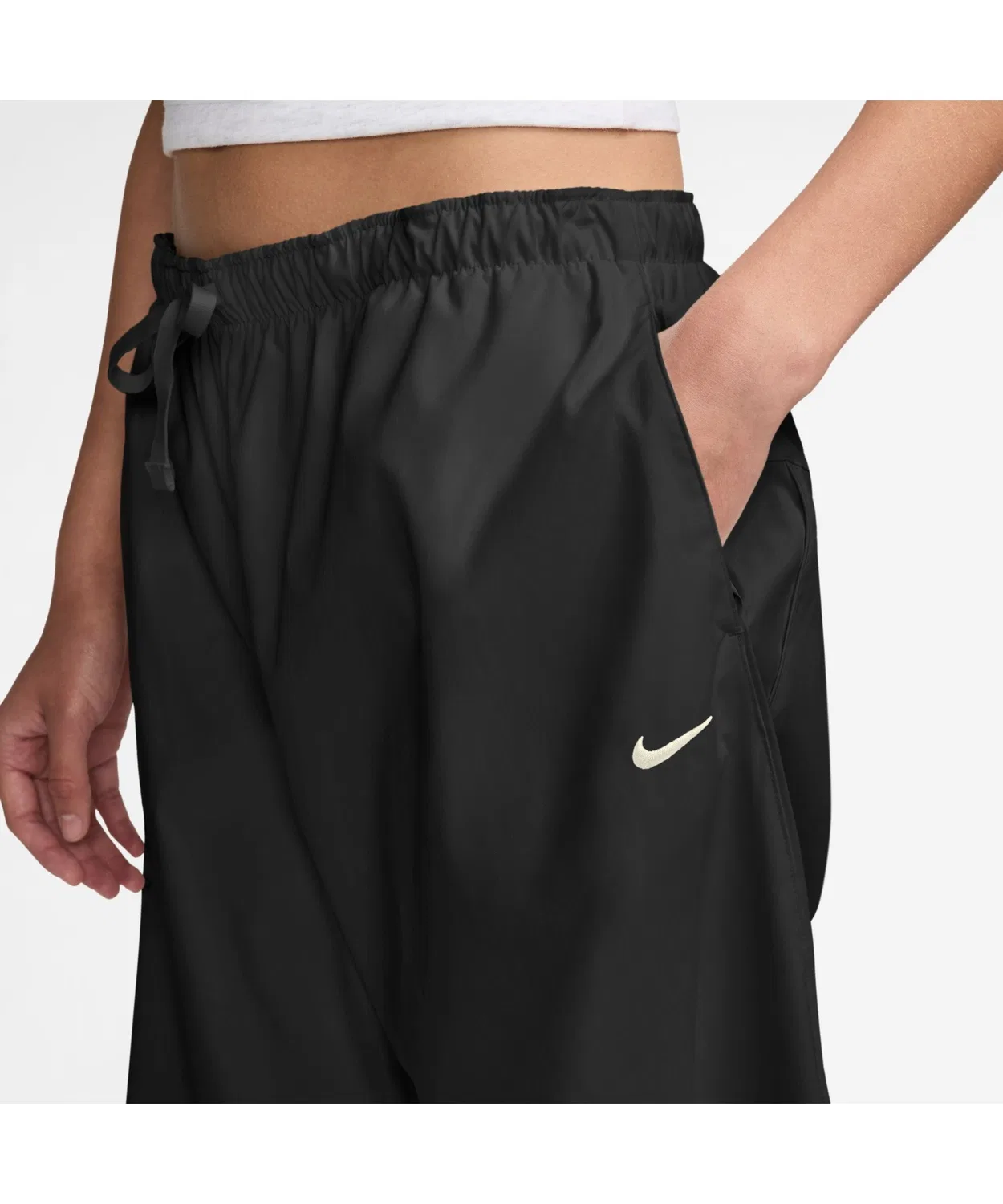 Женские спортивные штаны NIKE WS Essntl Barrel, Бежевый — фото 3