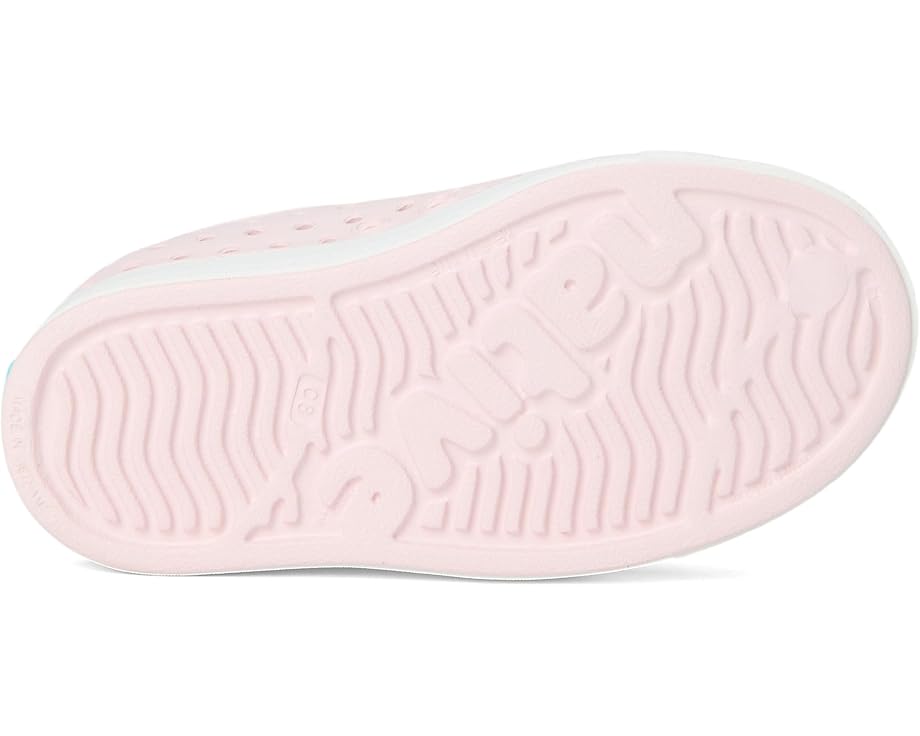 Детские кроссовки Native Shoes Jefferson (Toddler/Little Kid) Native Shoes Kids, Milk Pink/Shell White — фото 3