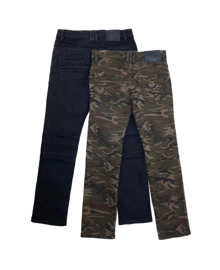 Комплект джинсов для мальчика с принтом XRAY, Black Olive Camo — фото 2