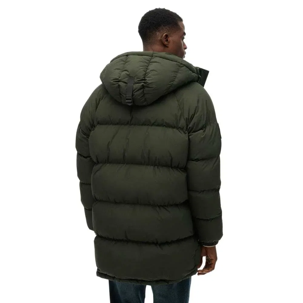 Парка XPD Longline Superdry, зеленый — фото 2