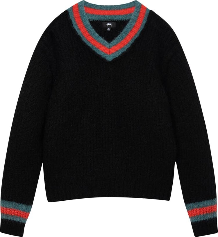 

Свитер Stussy Mohair Tennis Sweater 'Black', черный