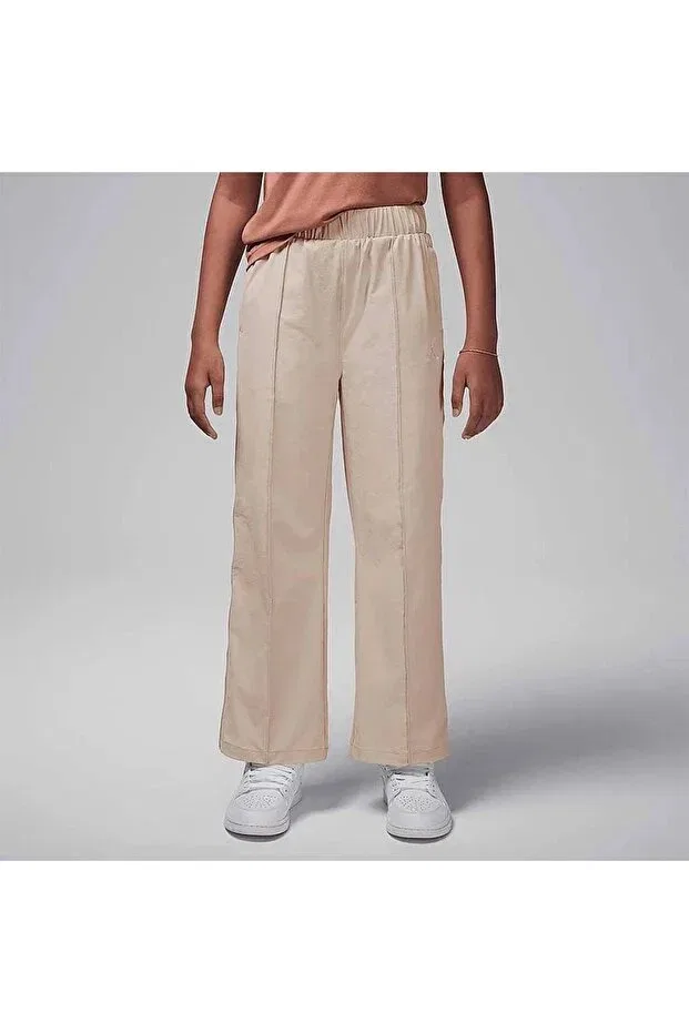 Детские спортивные штаны для девочек с широкой штаниной Nike, Beige