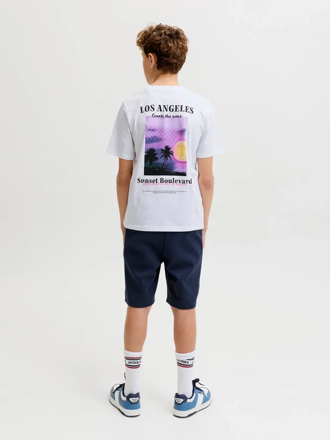 Футболка с фотопринтом Jjcity Jack & Jones Junior, белый — фото 4