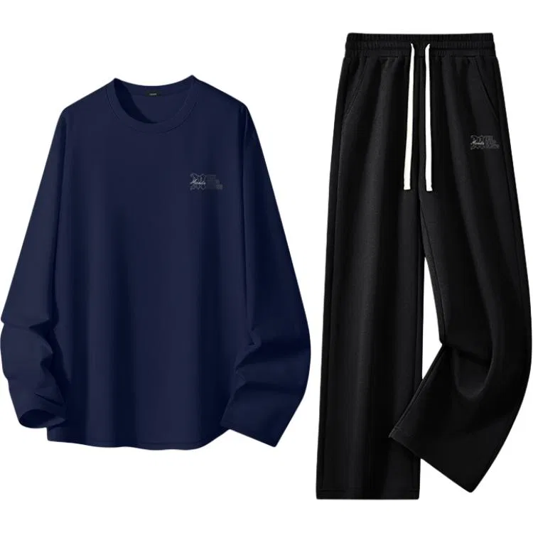 Детский спортивный комплект с принтом MINISO, Navy Blue Black