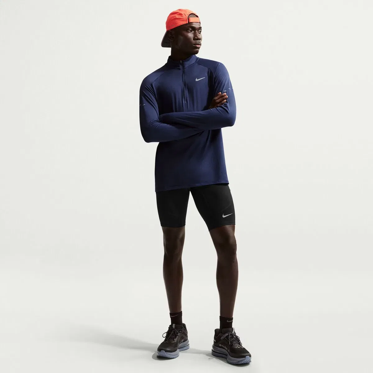 Мужские шорты Dri-Fit Stride Half Tight Nike, Black Reflective Silver — фото 3