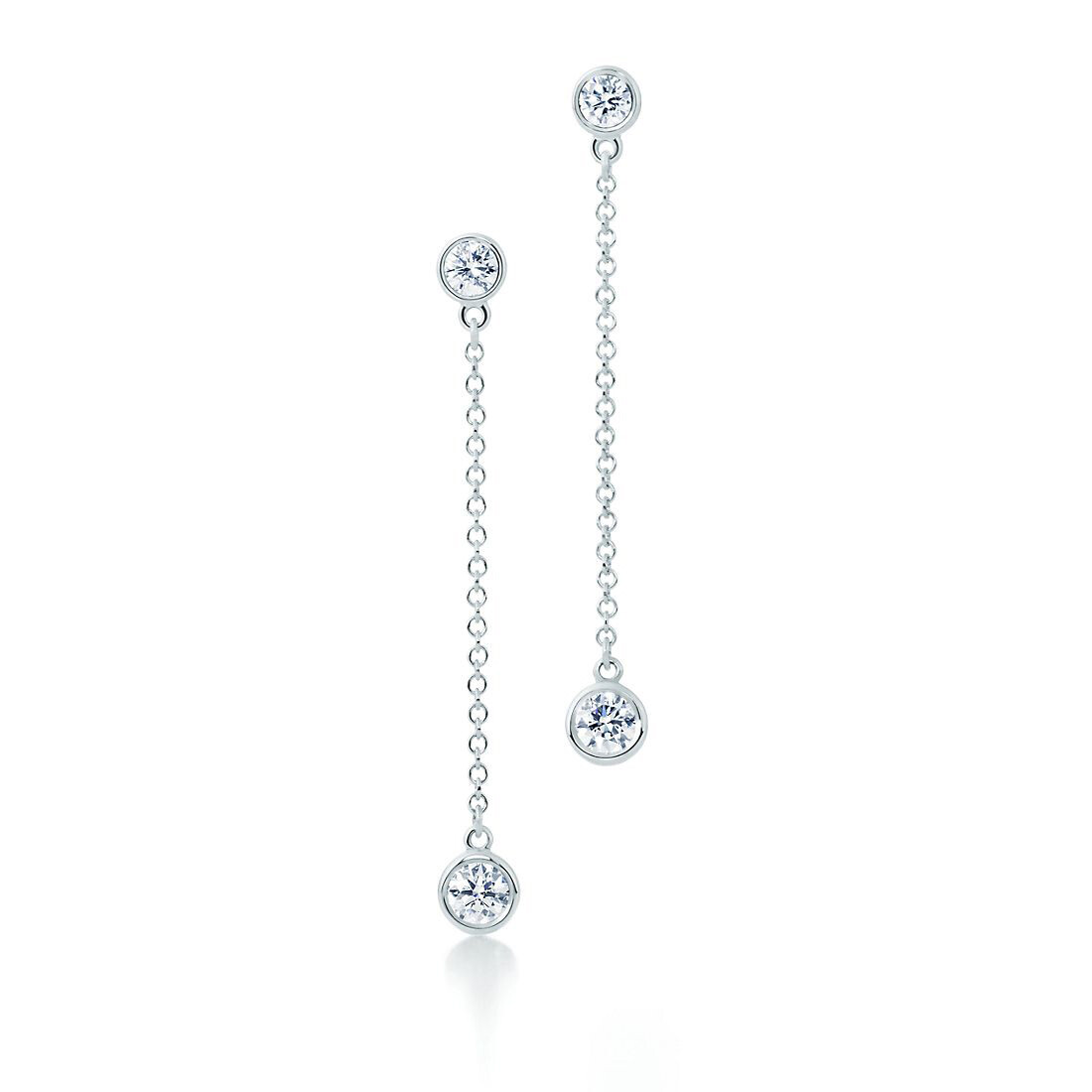 

Серьги Tiffany & Co. Elsa Peretti Diamonds by the Yard, платина