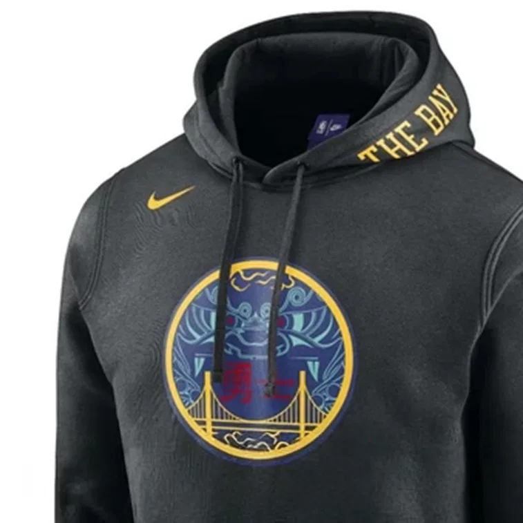 Свитшот Swoosh CITY EDITION Golden State Warriors, Nike, Black — фото 4