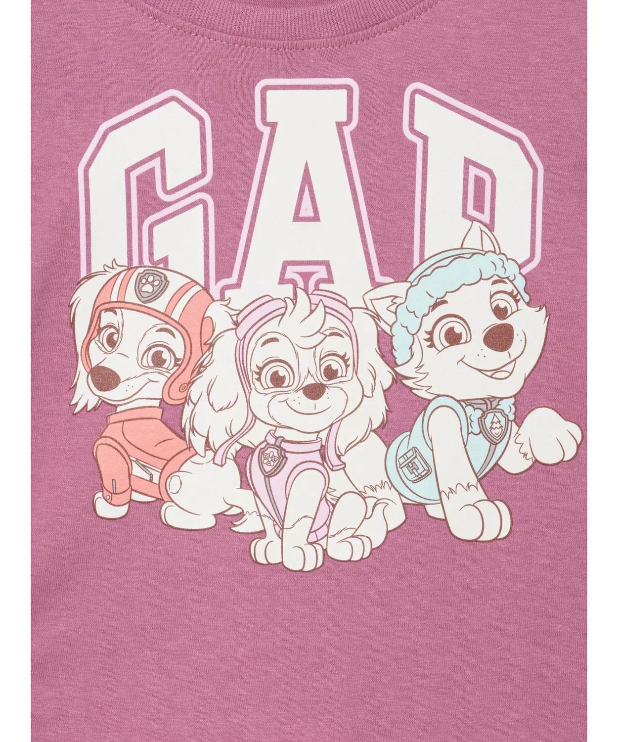 Детская футболка с длинным рукавомс принтом Paw Patrol GAP, Pink — фото 3