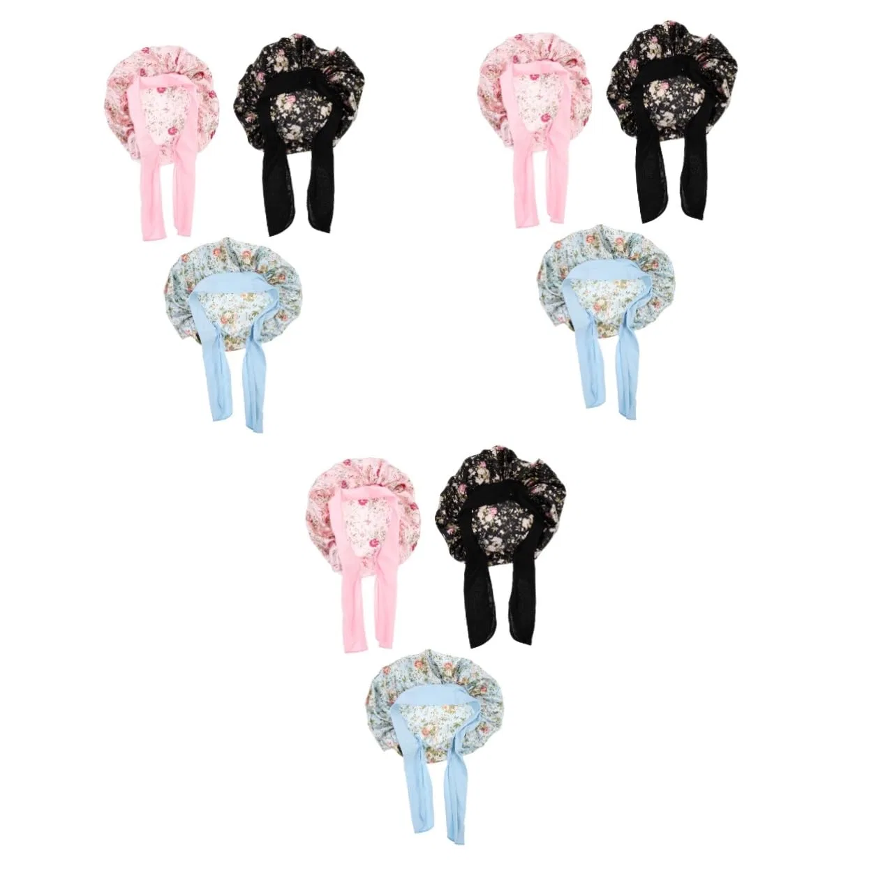 Шапочка для душа Set, FOMIYES, 9 шт, 24x24 см, Black