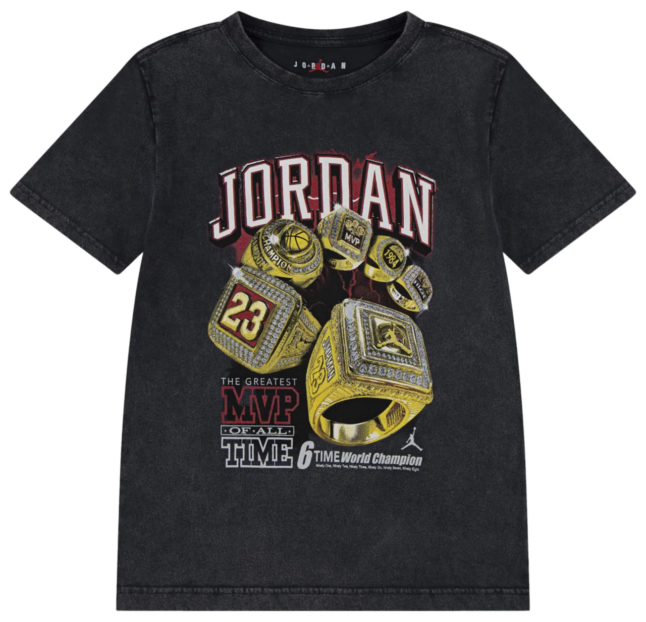 Футболка для мальчиков 6 Rings Jordan, цвет Off Noir/Multi