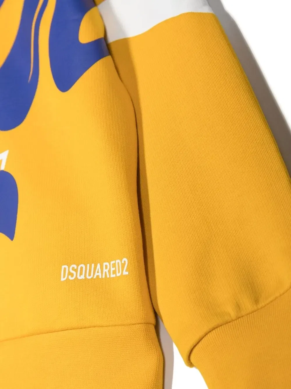 Толстовка с принтом Dsquared2 Kids, желтый — фото 3