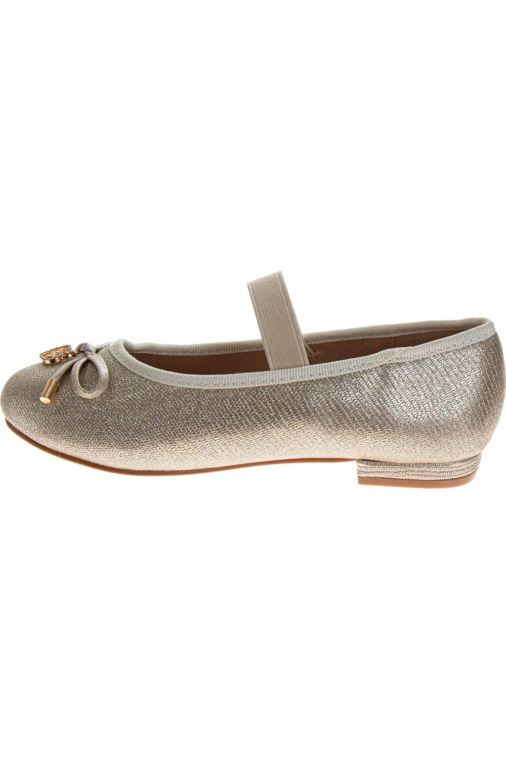 Туфли для девочек без застежки Badgley Mischka, Gold — фото 3