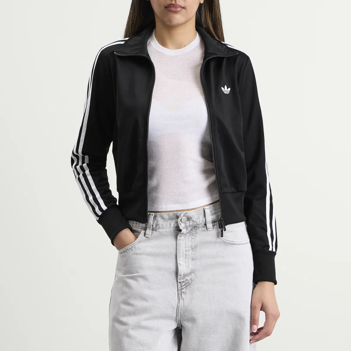 Женская куртка Firebird classic track top Adidas, Black & White — фото 2