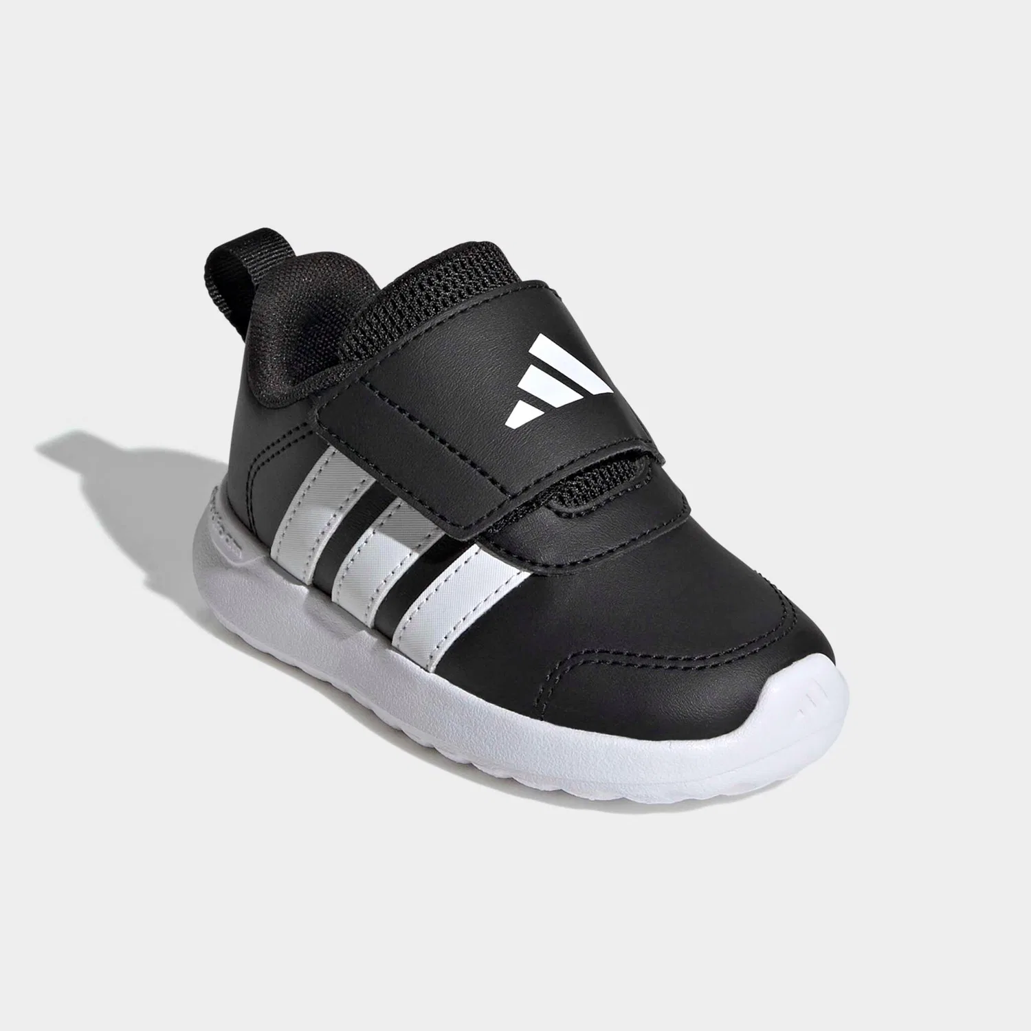 Детские кроссовки на липучке Adidas Sportswear, Core Black/White/Core Black