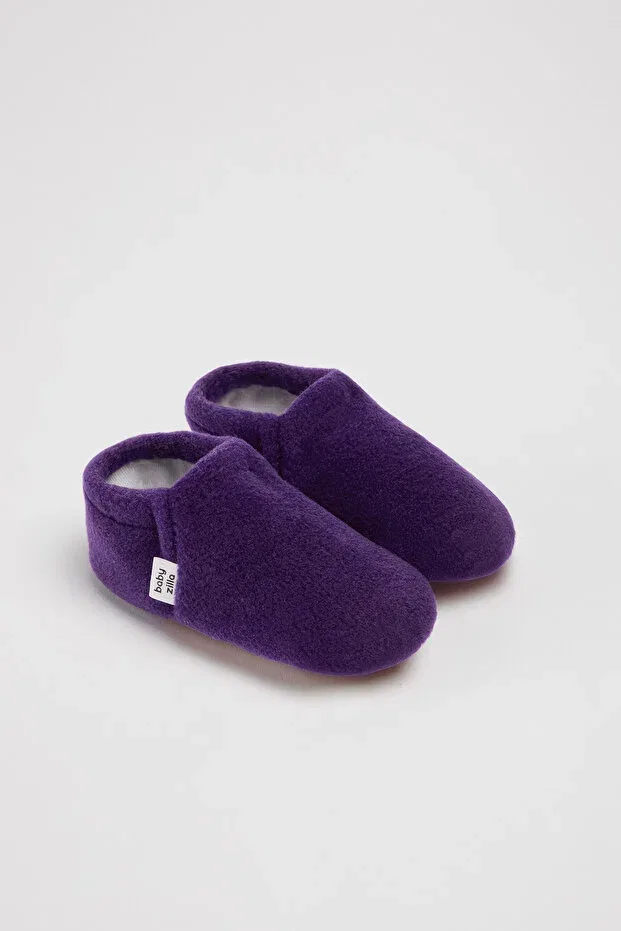 Детские пинетки из флиса с нескользящей подошвой Babyzilla, Purple