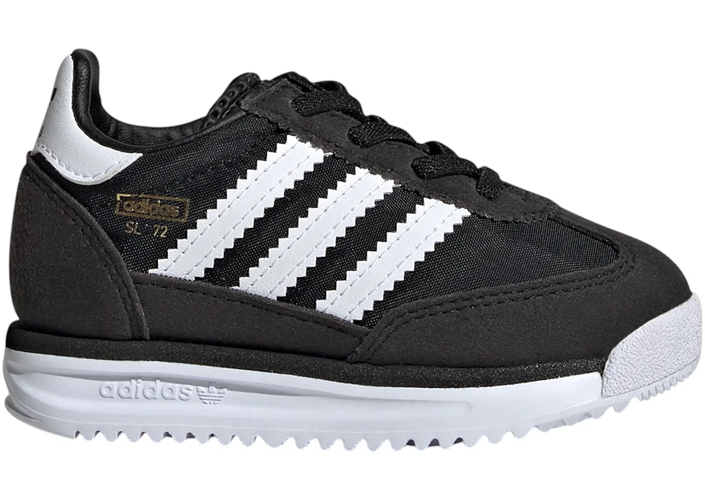 Детские кроссовки Lifestyle Adidas SL 72 RS Elastic Laces, Core Black Cloud White Blue