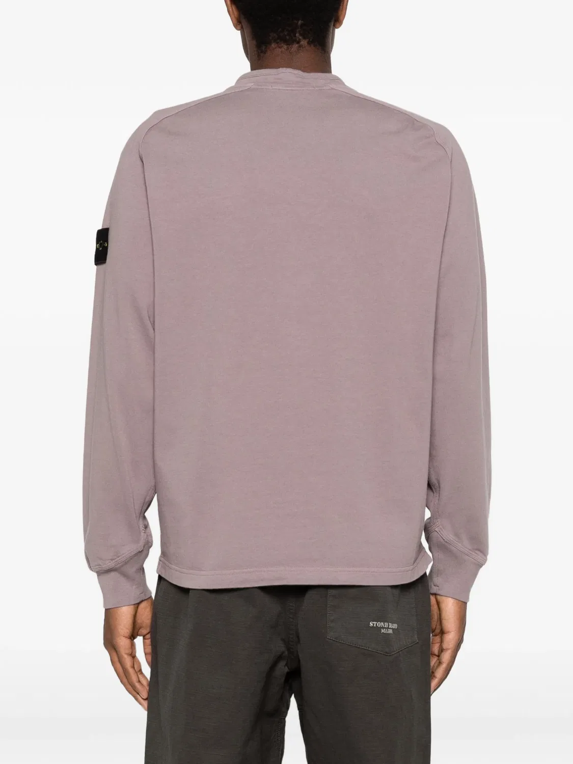 Stone Island Свитшот с нашивкой Compass фиолетовый — фото 2