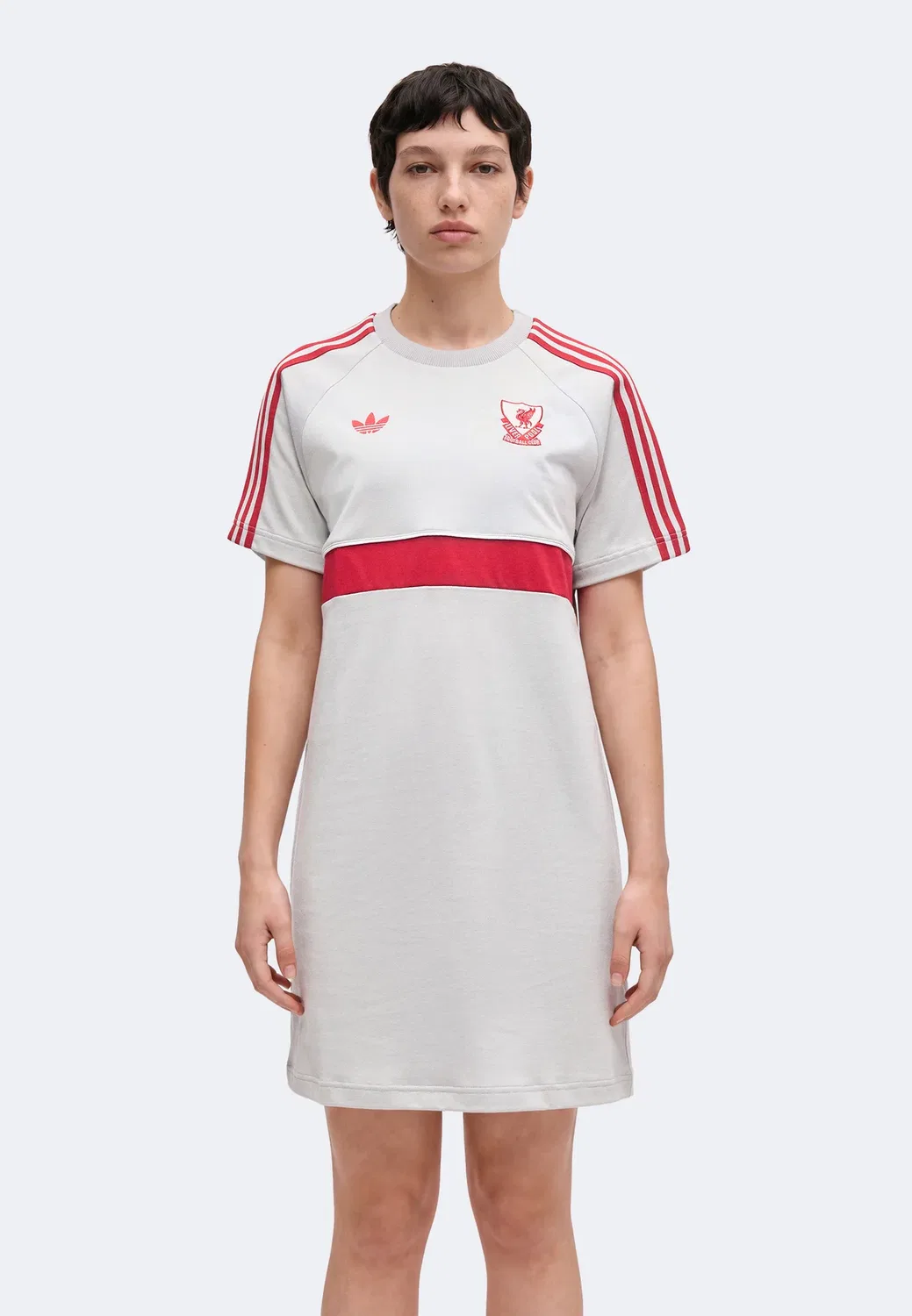 Платье футбольного клуба «Ливерпуль» - платье-футболка Adidas Originals, Grey Two