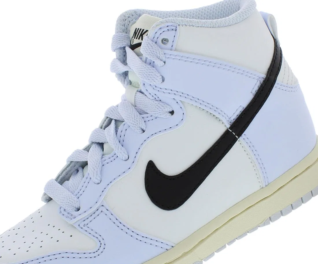 Детские кроссовки для мальчиков Nike Big Kid's Dunk Hi, Summit White Soccer Grey White — фото 3