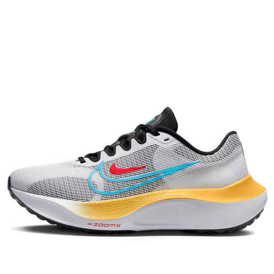 Кроссовки (WMNS) Nike Zoom Fly 5 'White Black Baltic Blue' DM8974-002, серый