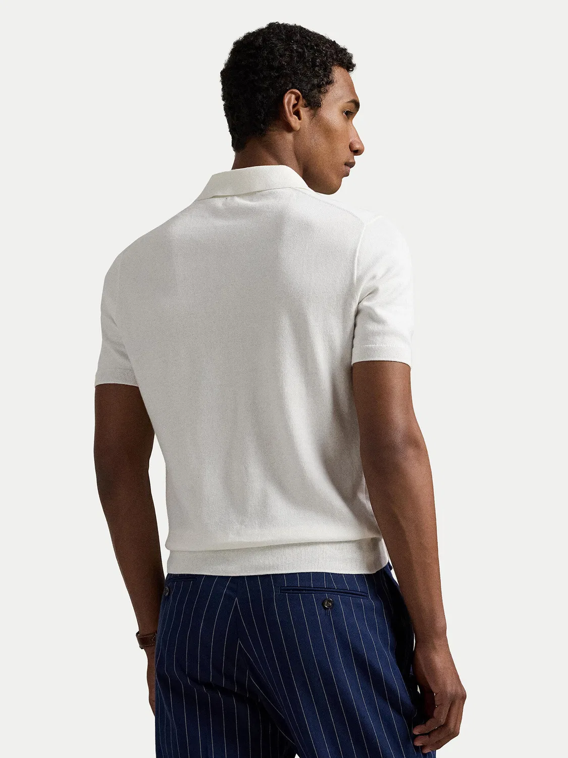 Мужское поло стандартного кроя Polo Ralph Lauren, белый — фото 3