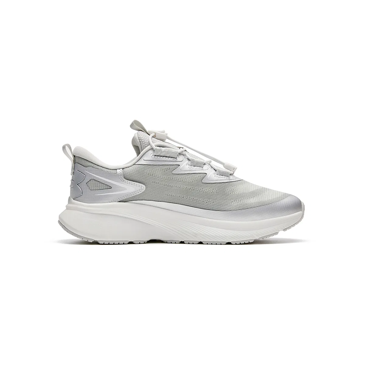 Детские кроссовки для бега с брендом Under Armour, Серебряный — фото 3