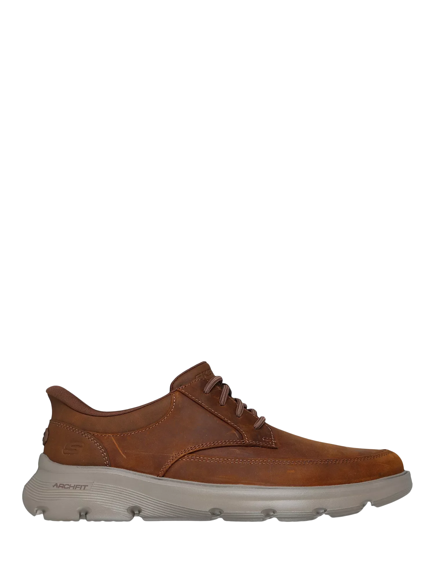 Кожаные туфли Arch Fit Garza Rowan, темно-коричневые Skechers
