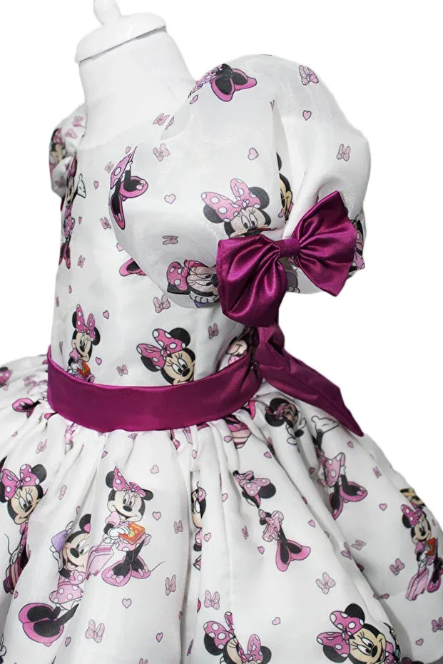 Детское платье для девочек с принтом Minnie Mouse Egolika Kids, Multicolor — фото 4