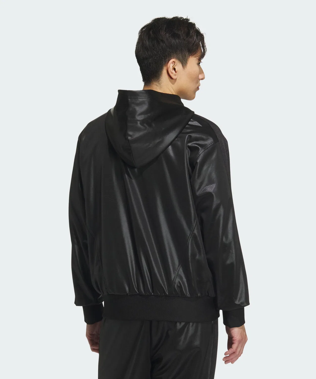Мужская куртка-парка свободного кроя с капюшоном Adidas, Black — фото 2