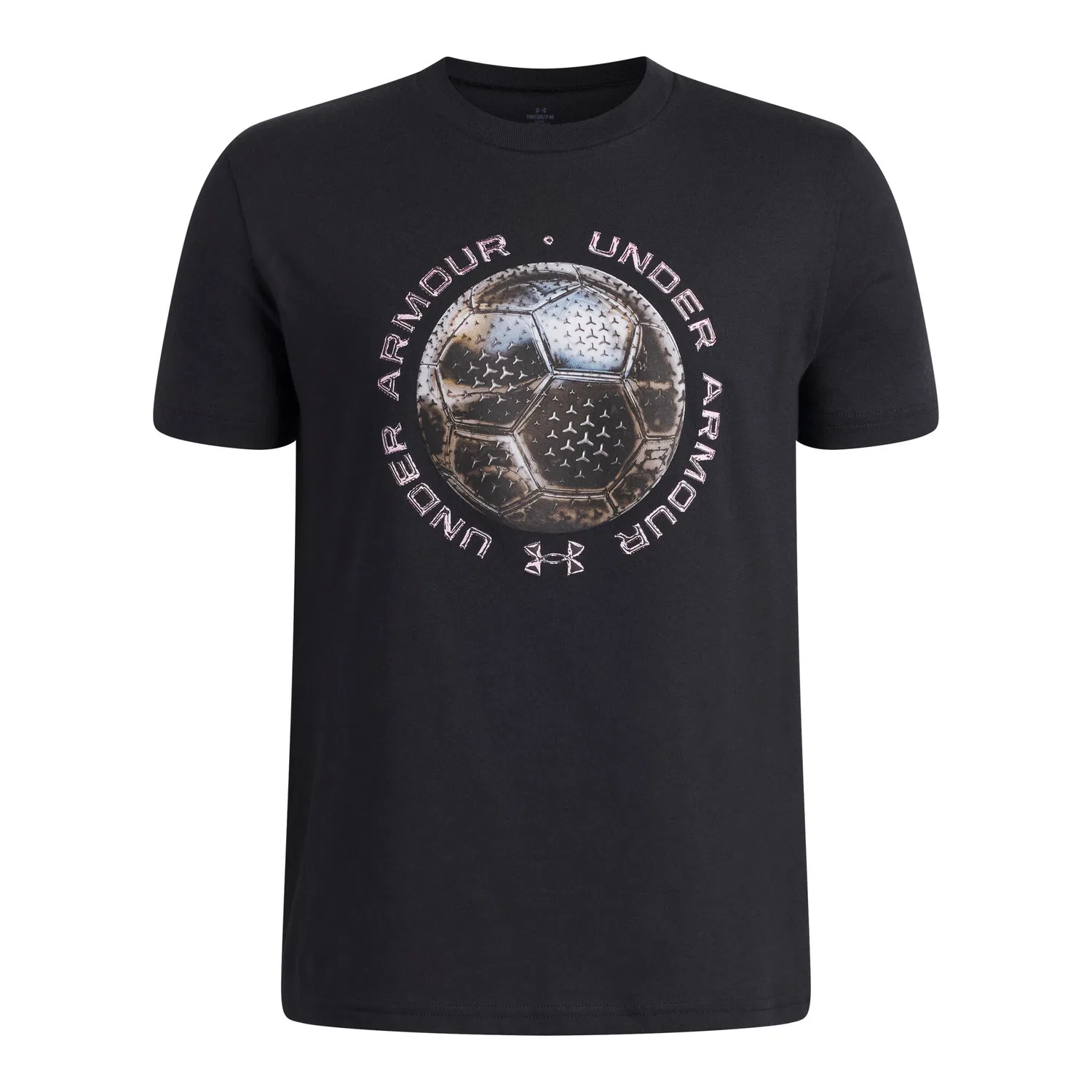 Детская хлопковая футболка с принтом Y Challenger Graphic Tee Under Armour, Schwarz Rosa Schwarz