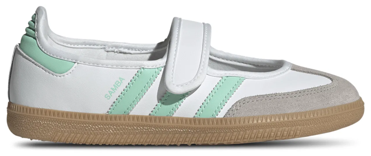Кроссовки для девочек Samba Jane Adidas, цвет Easy Green/Ftwr White