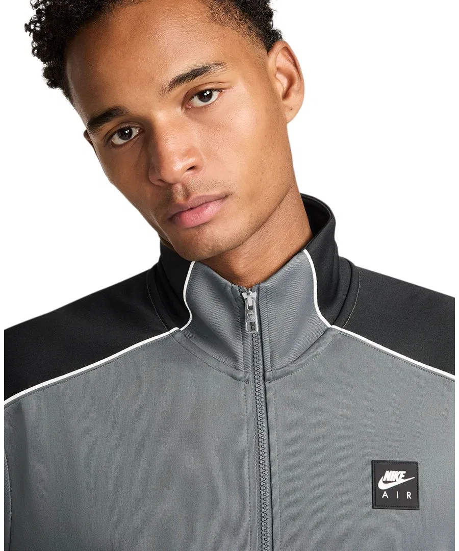 Куртка Nike Air Knit Front-Zip, Smoke Gray/Black — фото 2