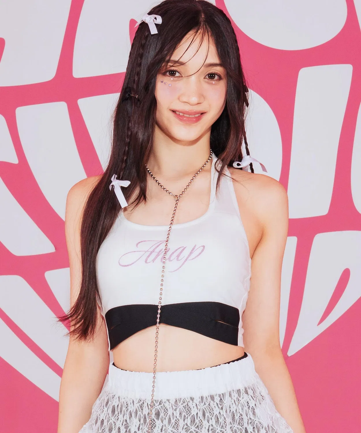 Детский топ на бретелях с перекрещенной спинкой, модель Cross Halter ANAP GiRL, White